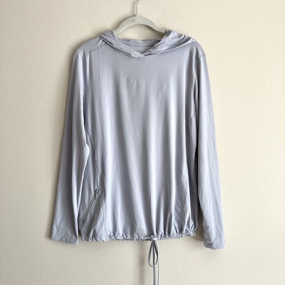 Mountain Hardwear Womens Gray Crater Lake Hoodie Size Large Lightweight Active - Picture 1 of 10